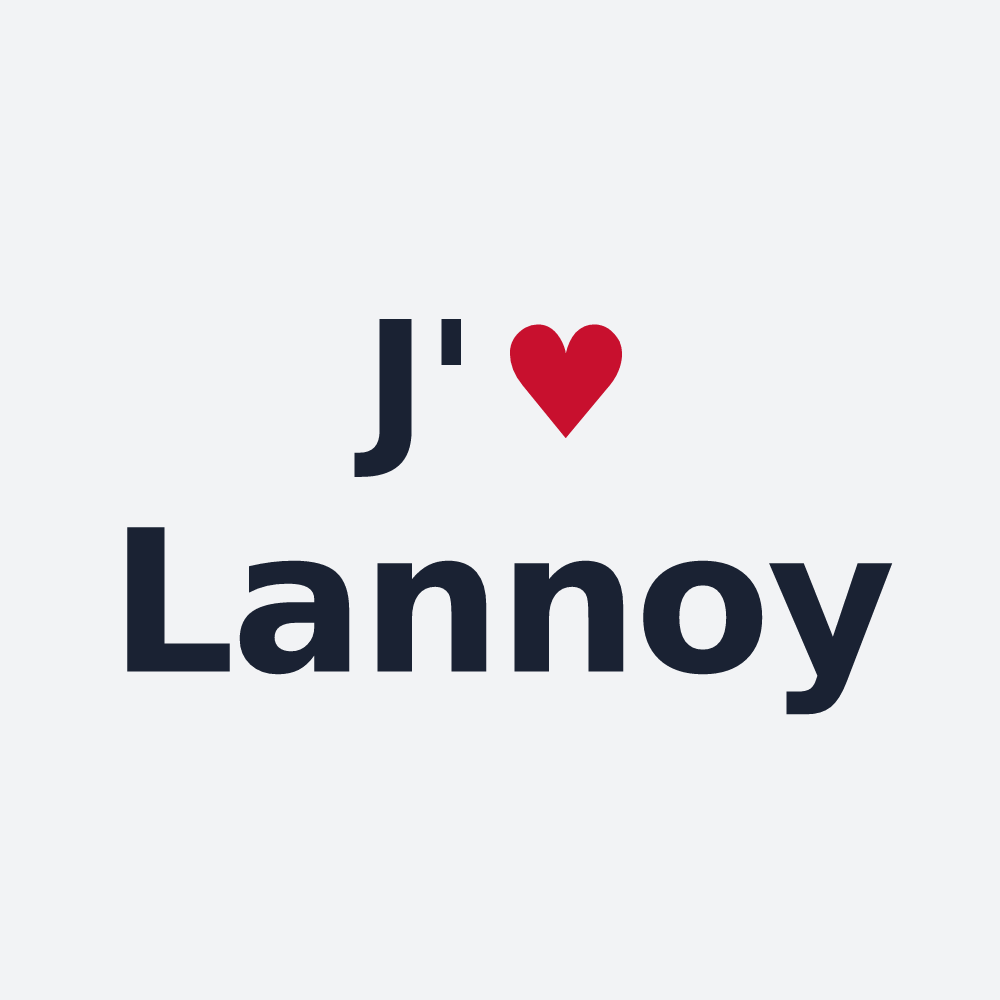Poster personnalisé Lannoy — design J'aime Lannoy