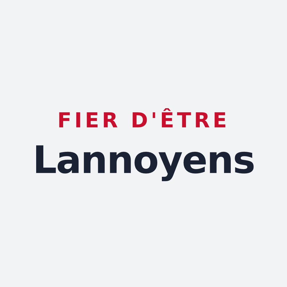 Poster « Fier d'être Lannoyens » — design pour Lannoy
