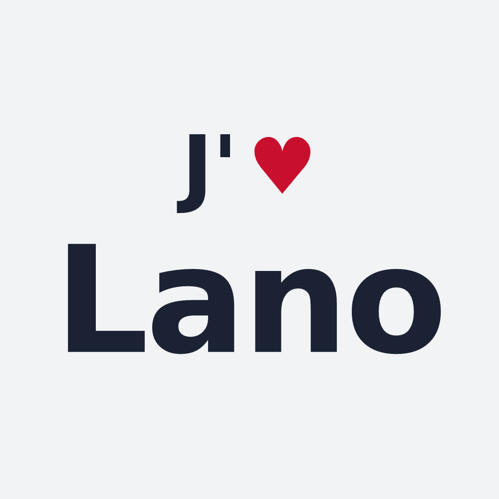 Poster personnalisé Lano — design J'aime Lano