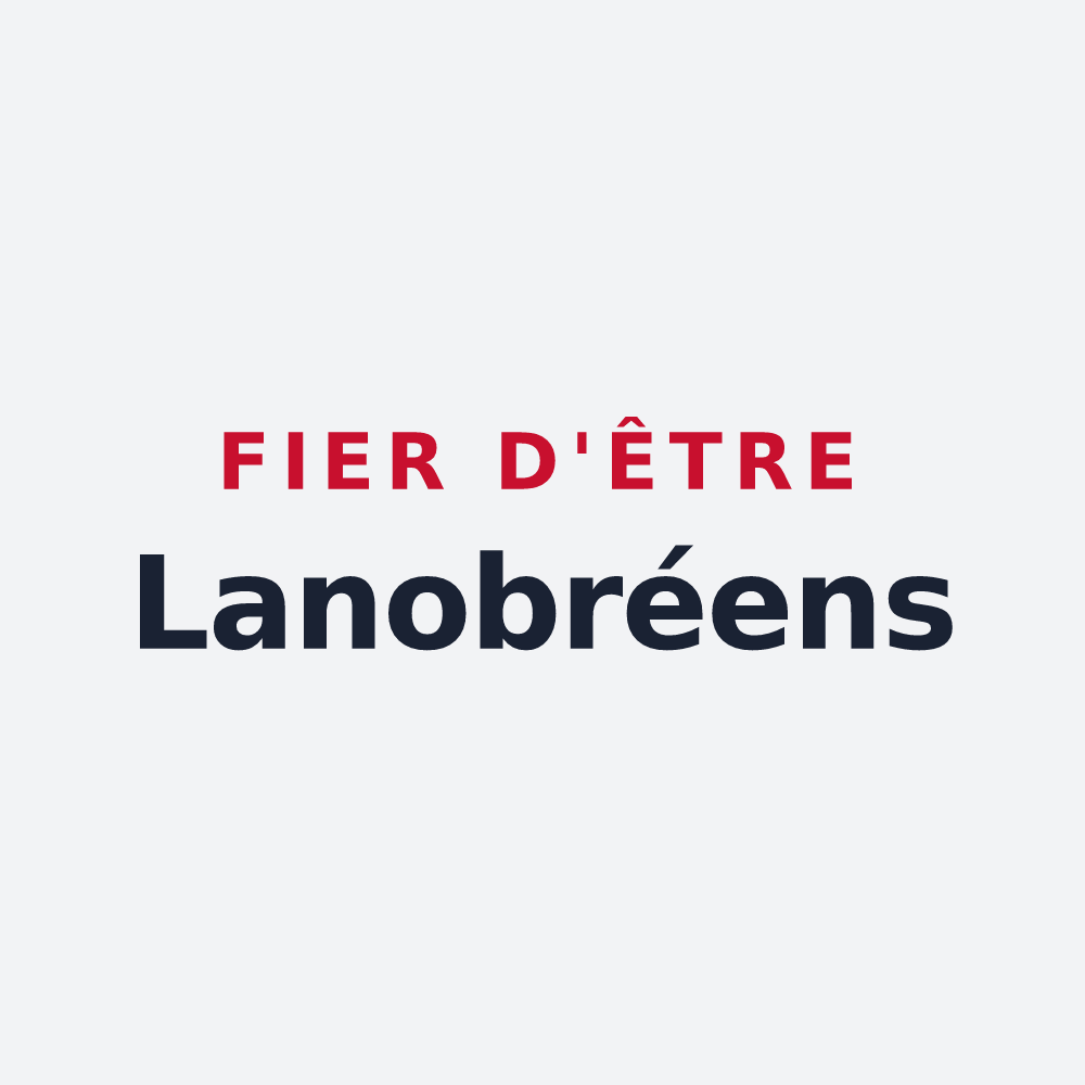 Poster « Fier d'être Lanobréens » — design pour Lanobre