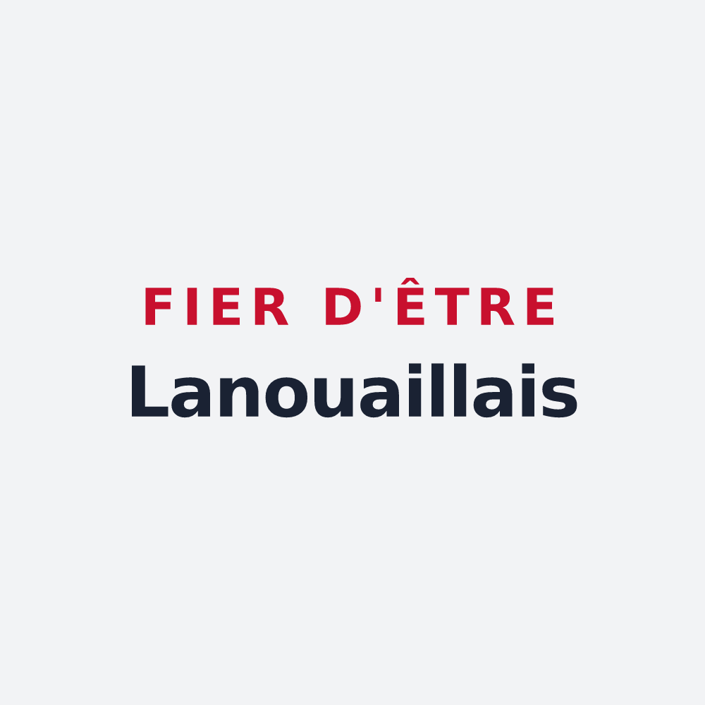 Poster « Fier d'être Lanouaillais » — design pour Lanouaille