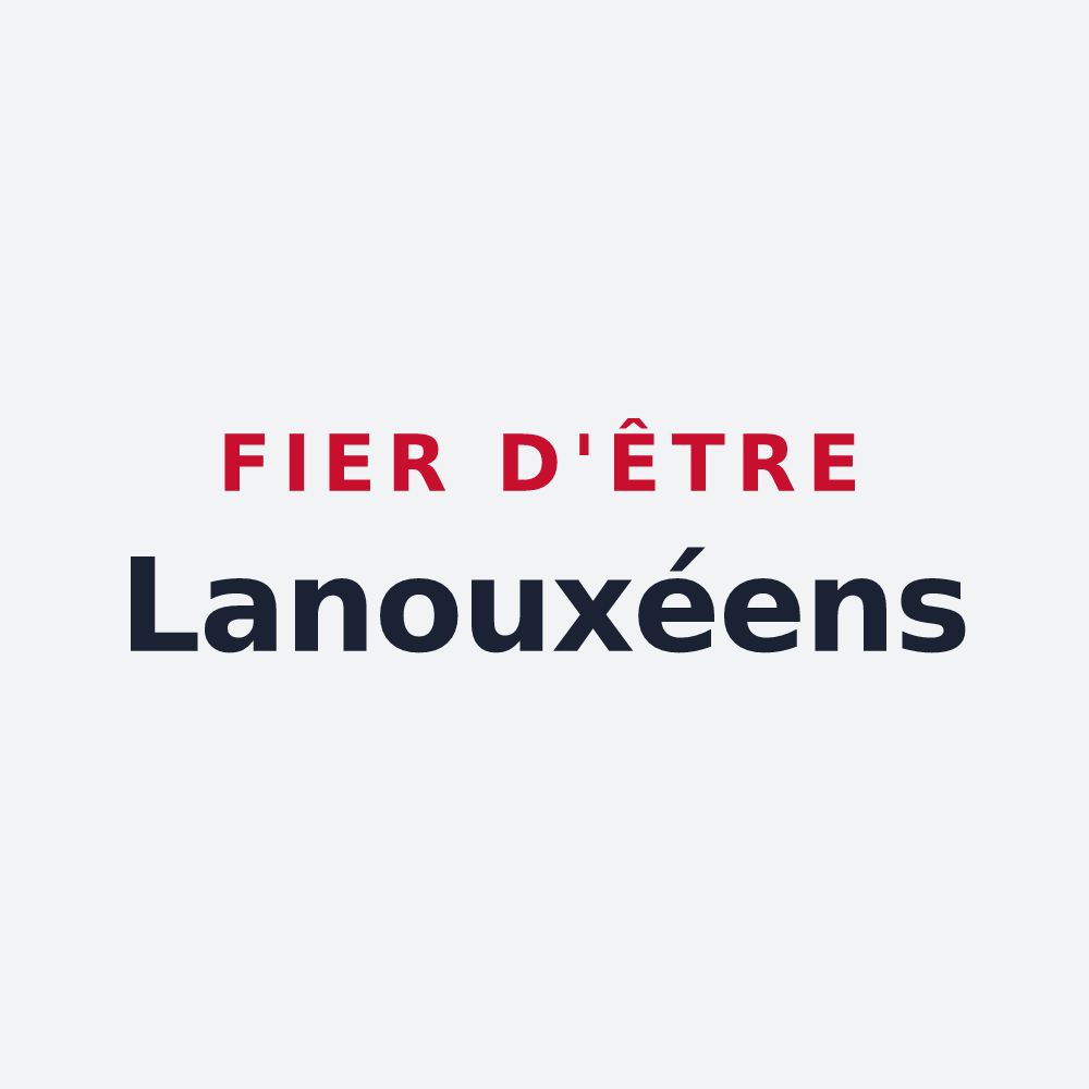 Poster « Fier d'être Lanouxéens » — design pour Lanoux