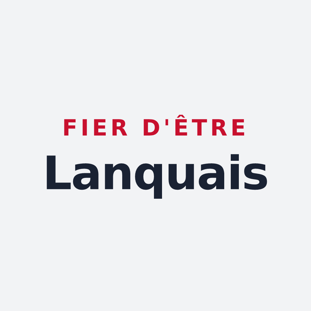 Poster « Fier d'être Lanquais » — design pour Lanques-sur-Rognon