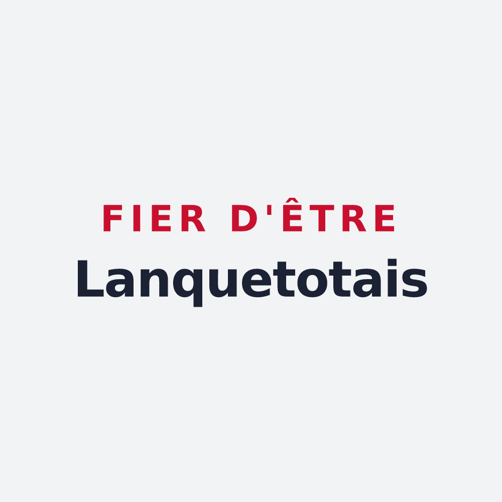 Poster « Fier d'être Lanquetotais » — design pour Lanquetot