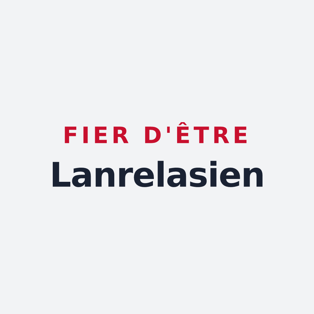 Poster « Fier d'être Lanrelasien » — design pour Lanrelas