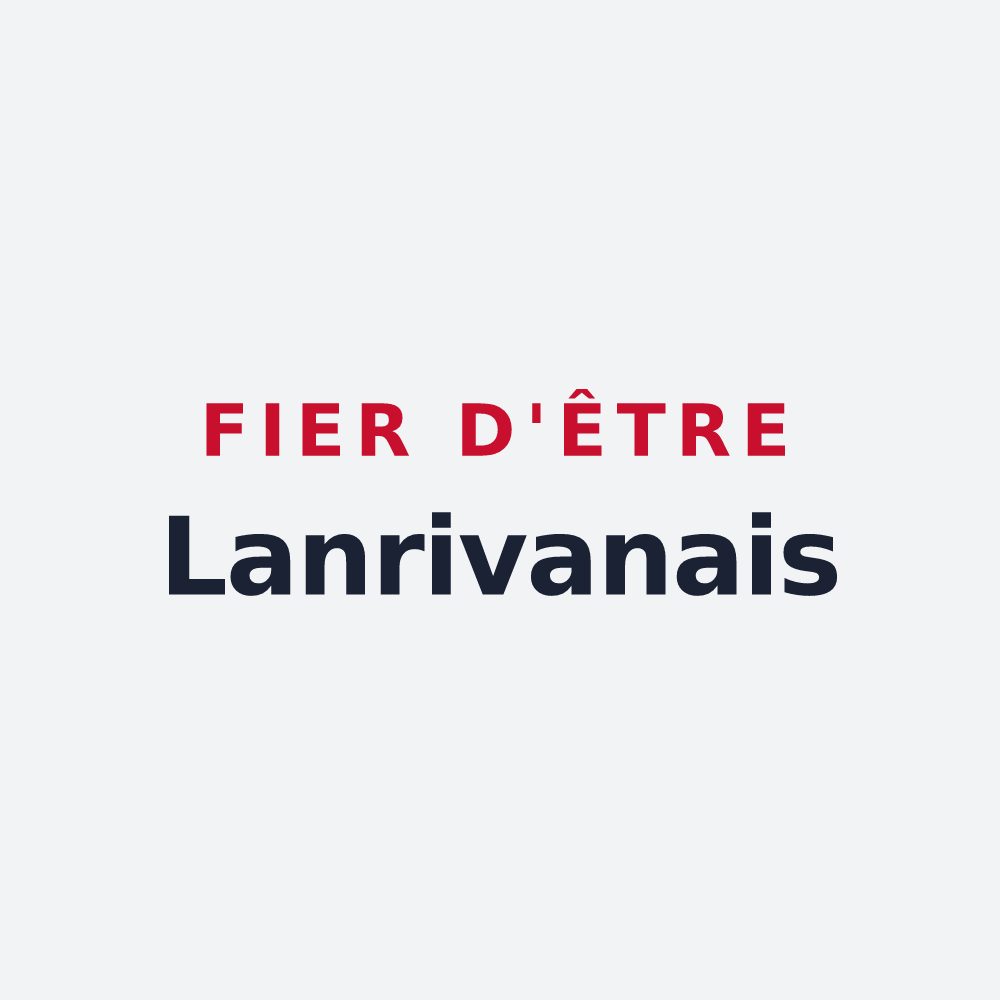Poster « Fier d'être Lanrivanais » — design pour Lanrivain