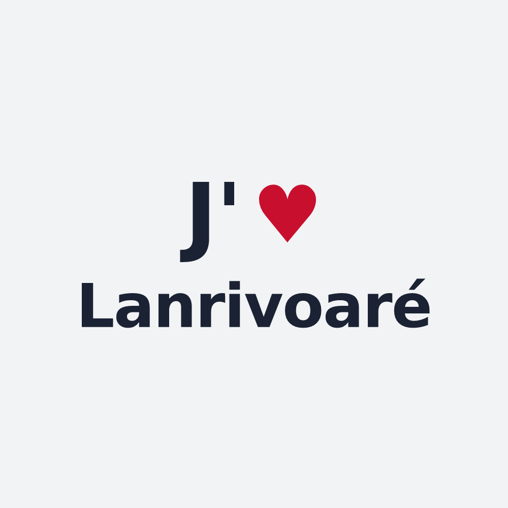 Poster personnalisé Lanrivoaré — design J'aime Lanrivoaré