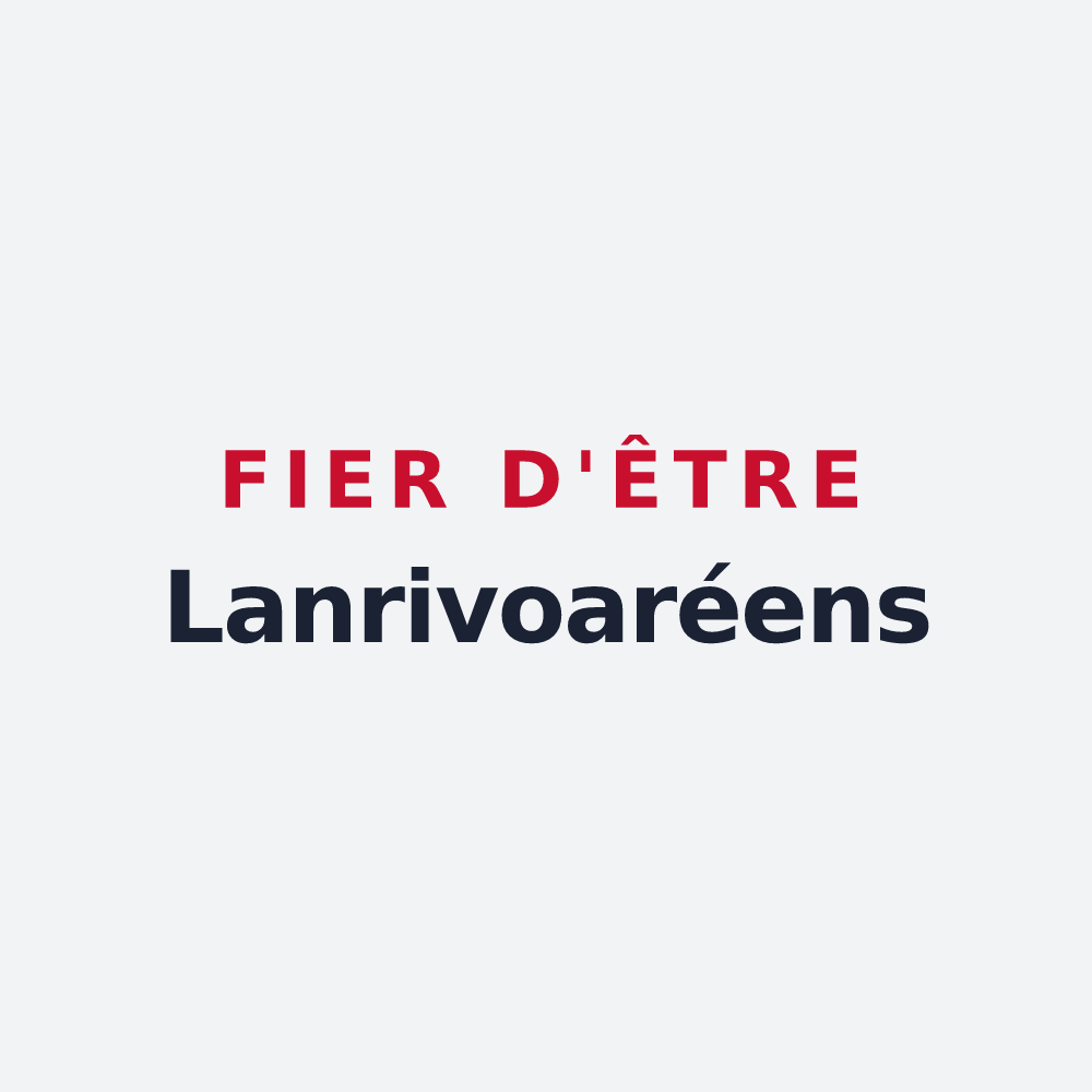 Poster « Fier d'être Lanrivoaréens » — design pour Lanrivoaré