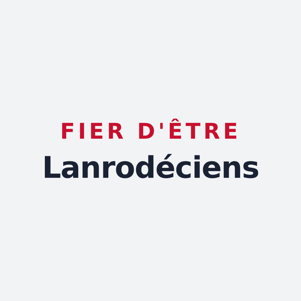 Poster « Fier d'être Lanrodéciens » — design pour Lanrodec