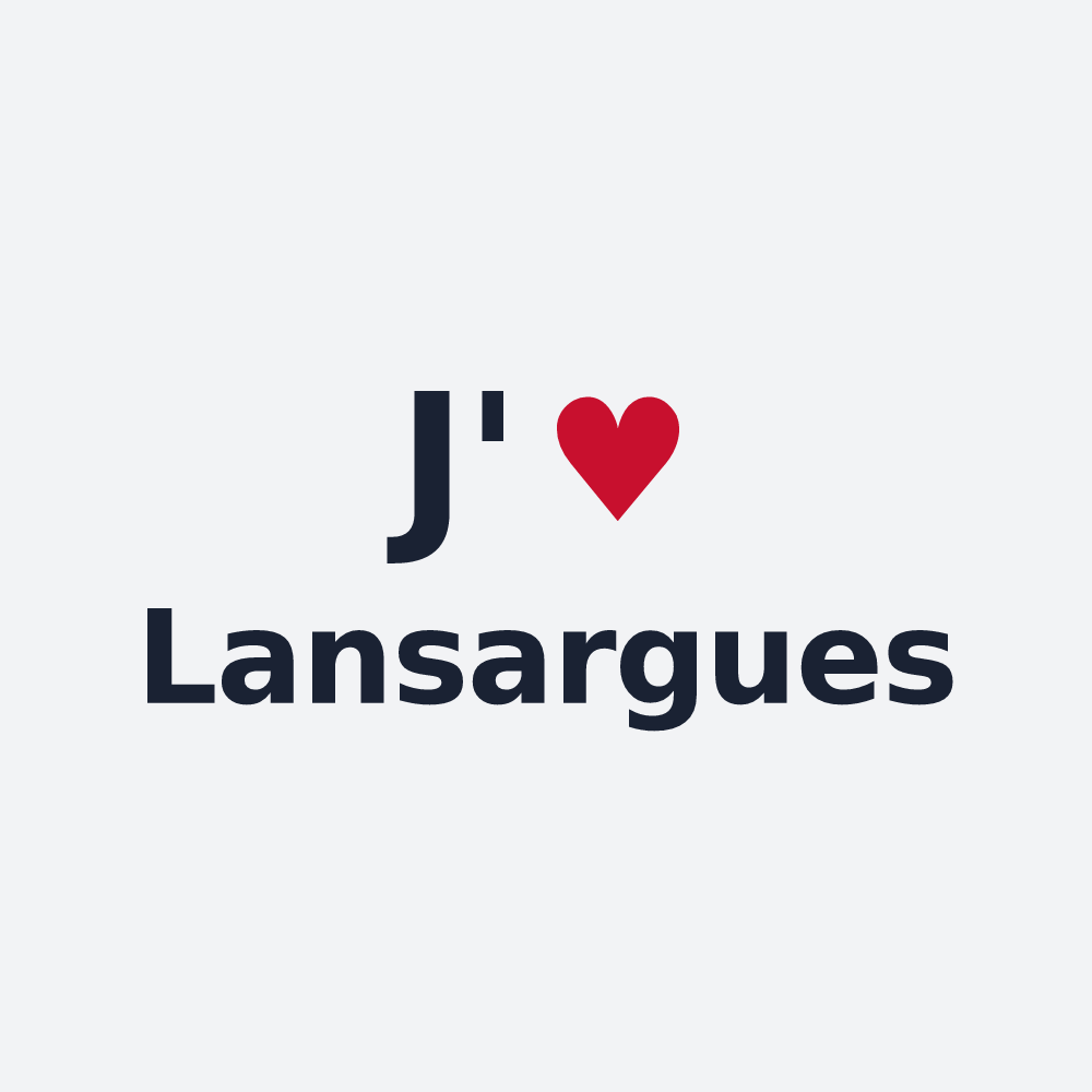 Poster personnalisé Lansargues — design J'aime Lansargues