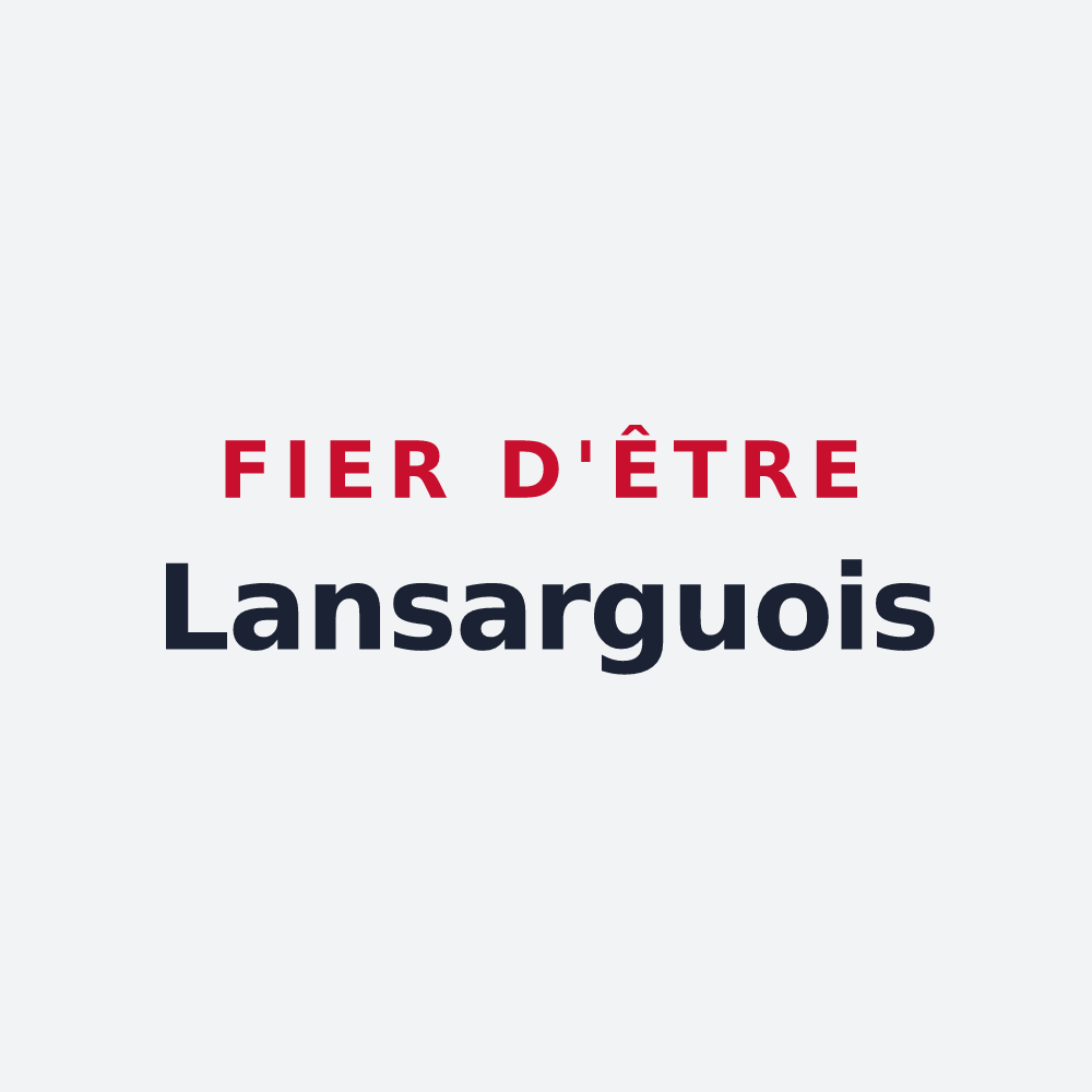 Poster « Fier d'être Lansarguois » — design pour Lansargues