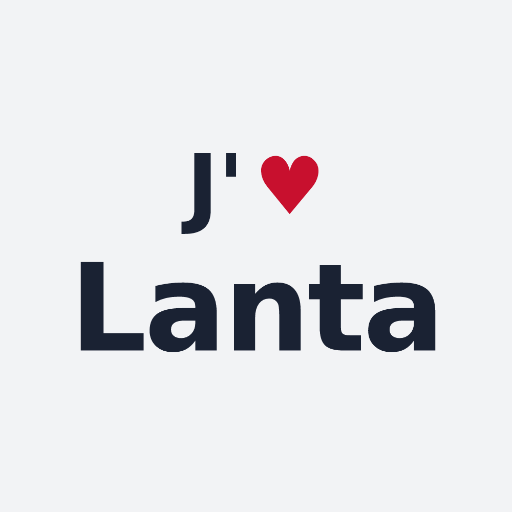 Poster personnalisé Lanta — design J'aime Lanta
