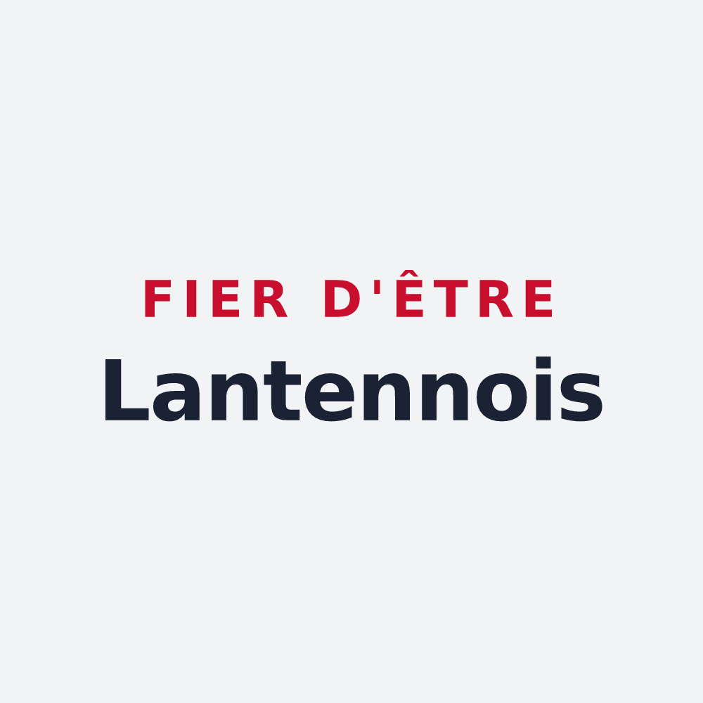Poster « Fier d'être Lantennois » — design pour Lantenne-Vertière