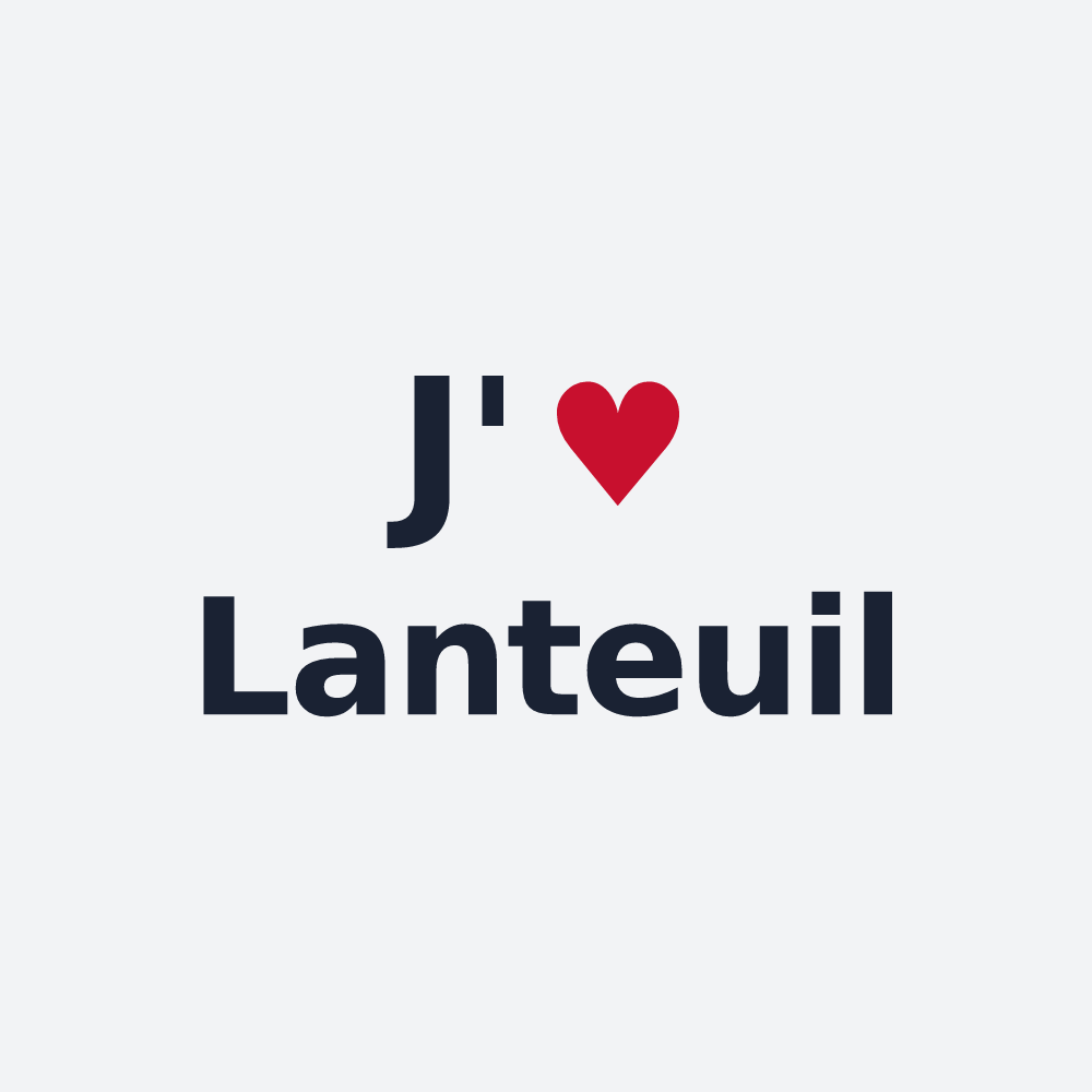 Poster personnalisé Lanteuil — design J'aime Lanteuil