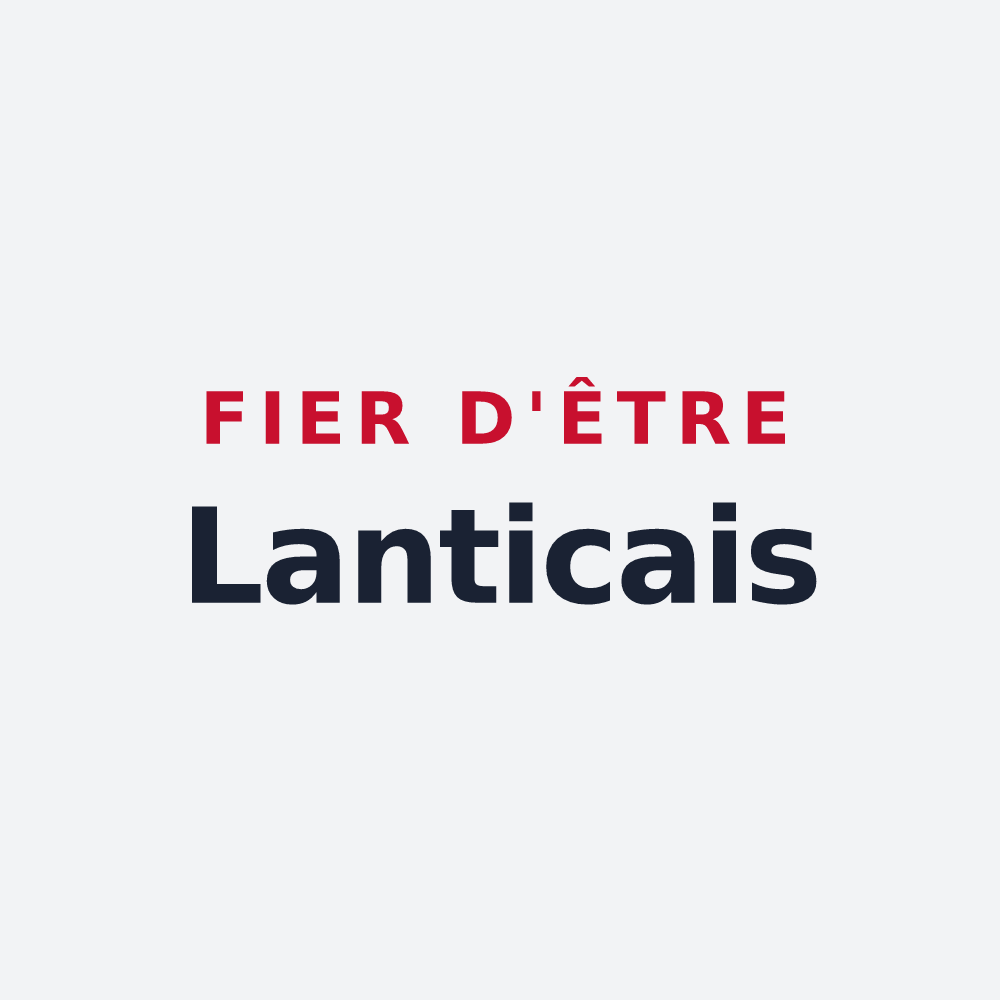 Poster « Fier d'être Lanticais » — design pour Lantic