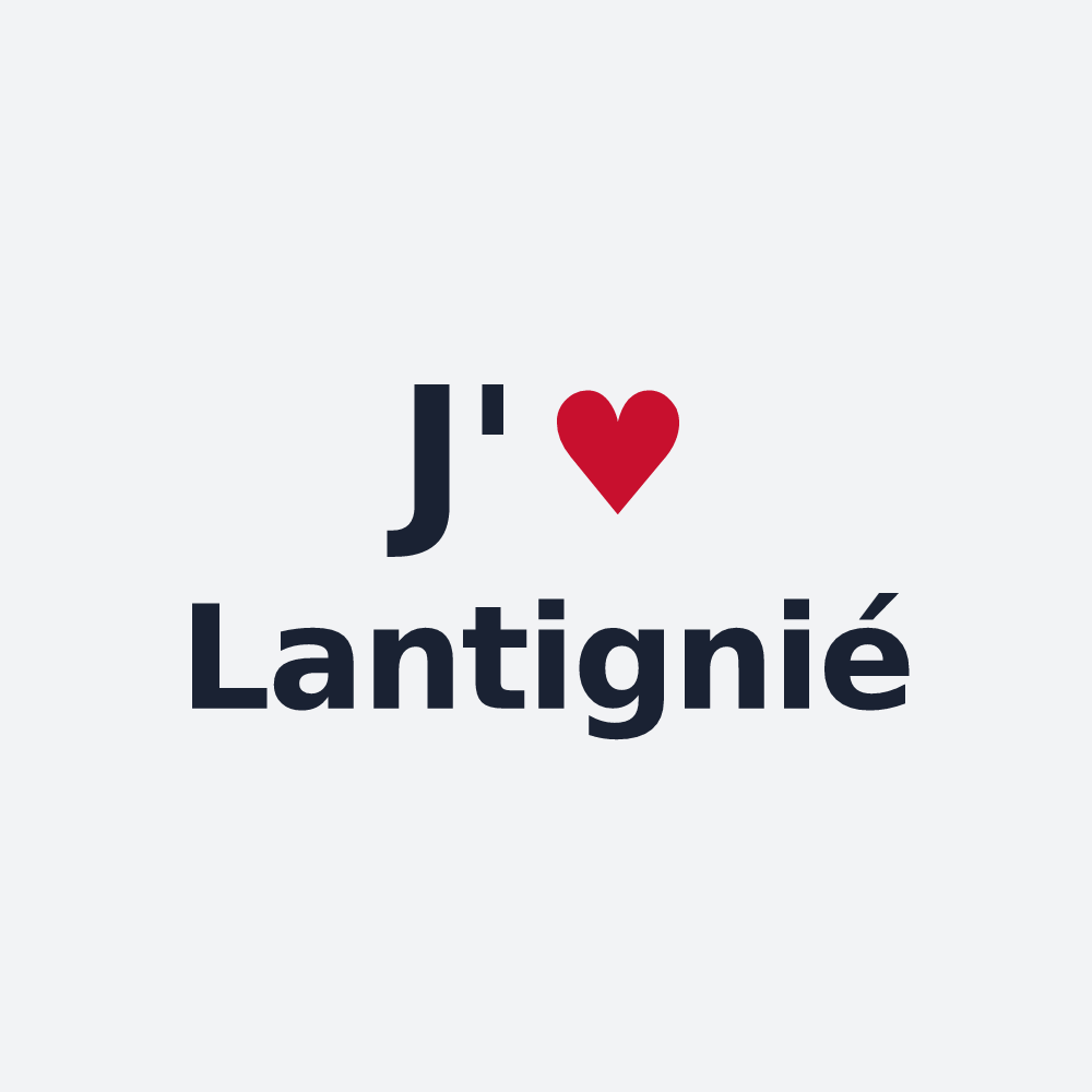 Poster personnalisé Lantignié — design J'aime Lantignié
