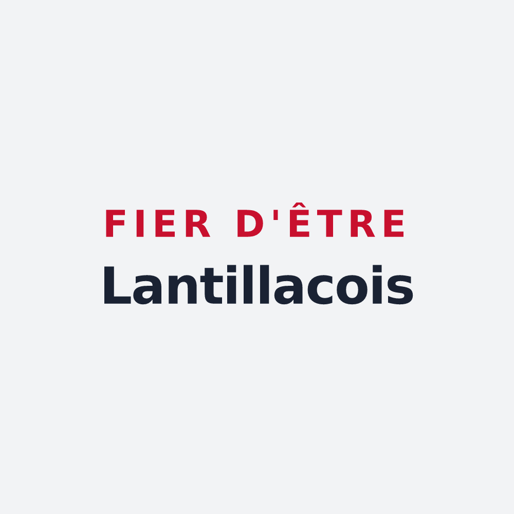 Poster « Fier d'être Lantillacois » — design pour Lantillac