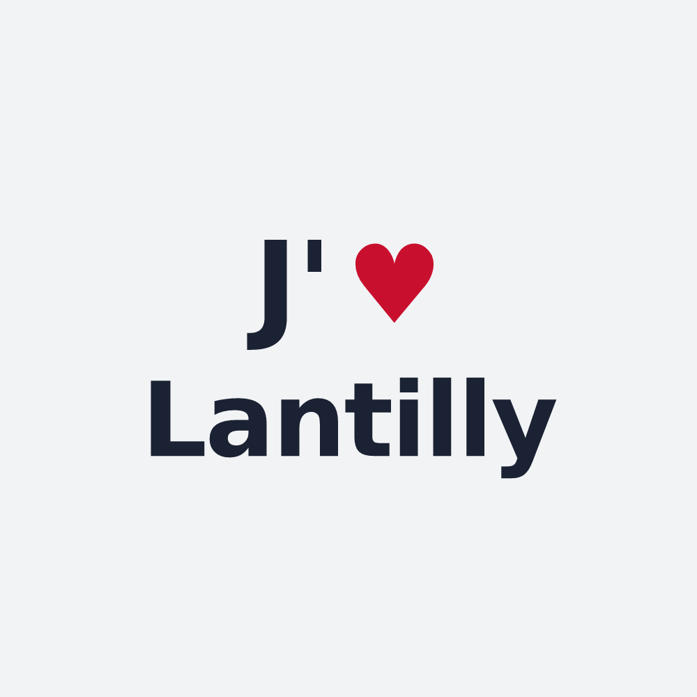 Poster personnalisé Lantilly — design J'aime Lantilly
