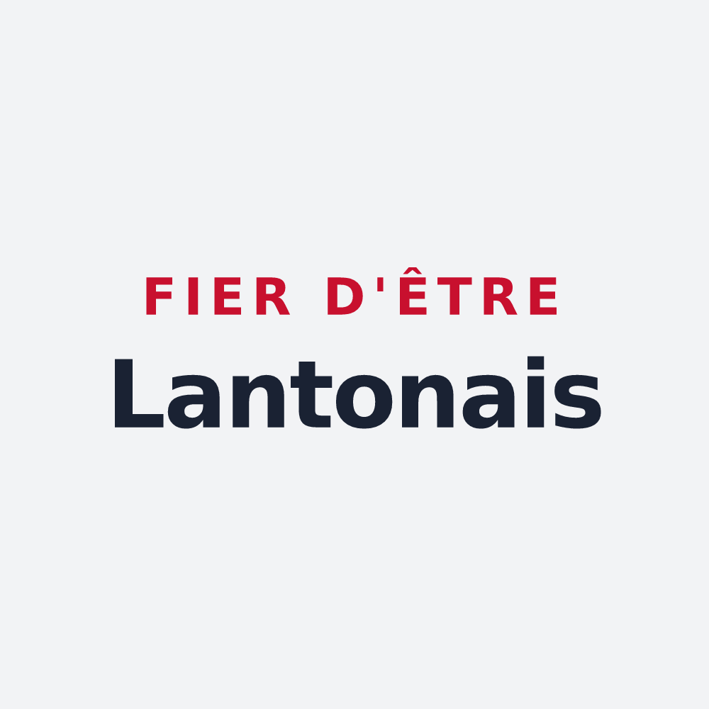 Poster « Fier d'être Lantonais » — design pour Lanton