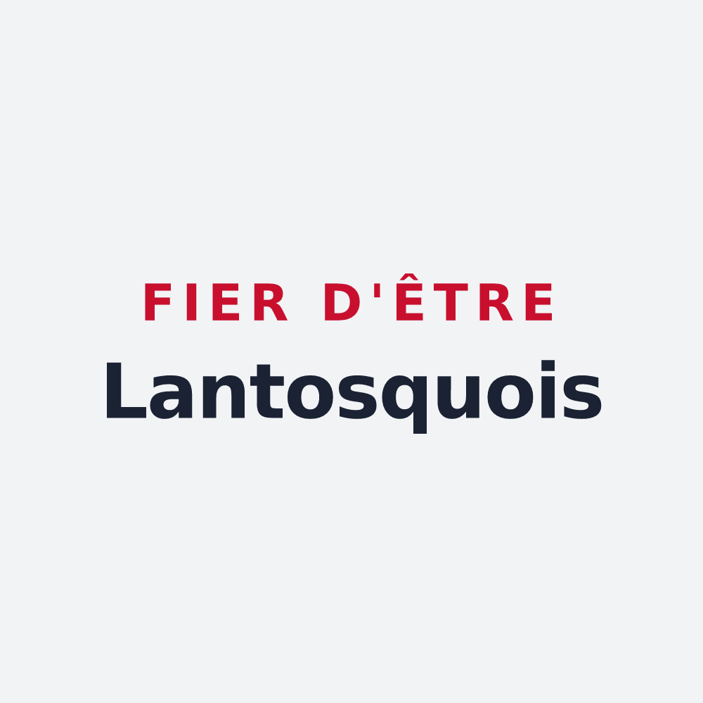Poster « Fier d'être Lantosquois » — design pour Lantosque