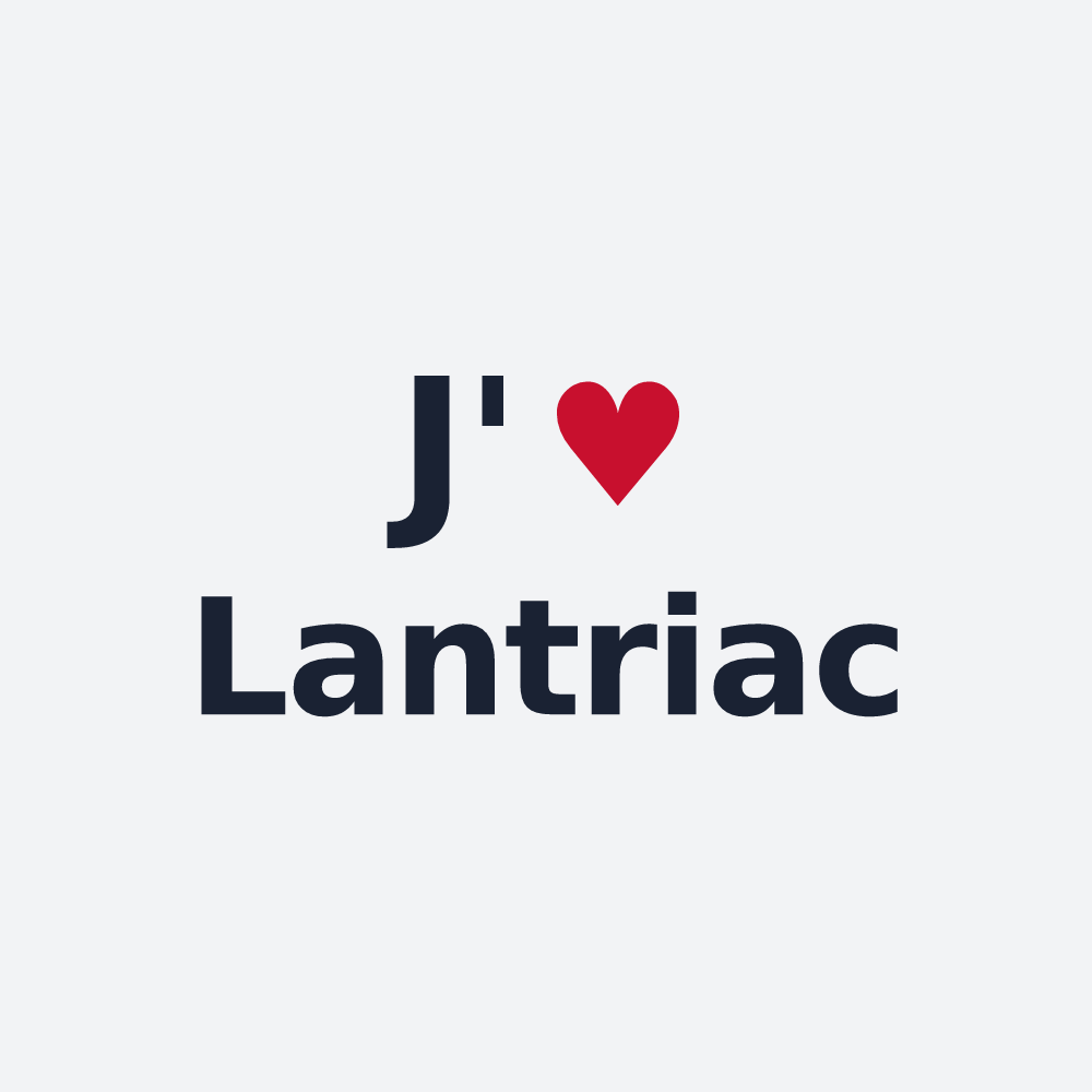 Poster personnalisé Lantriac — design J'aime Lantriac