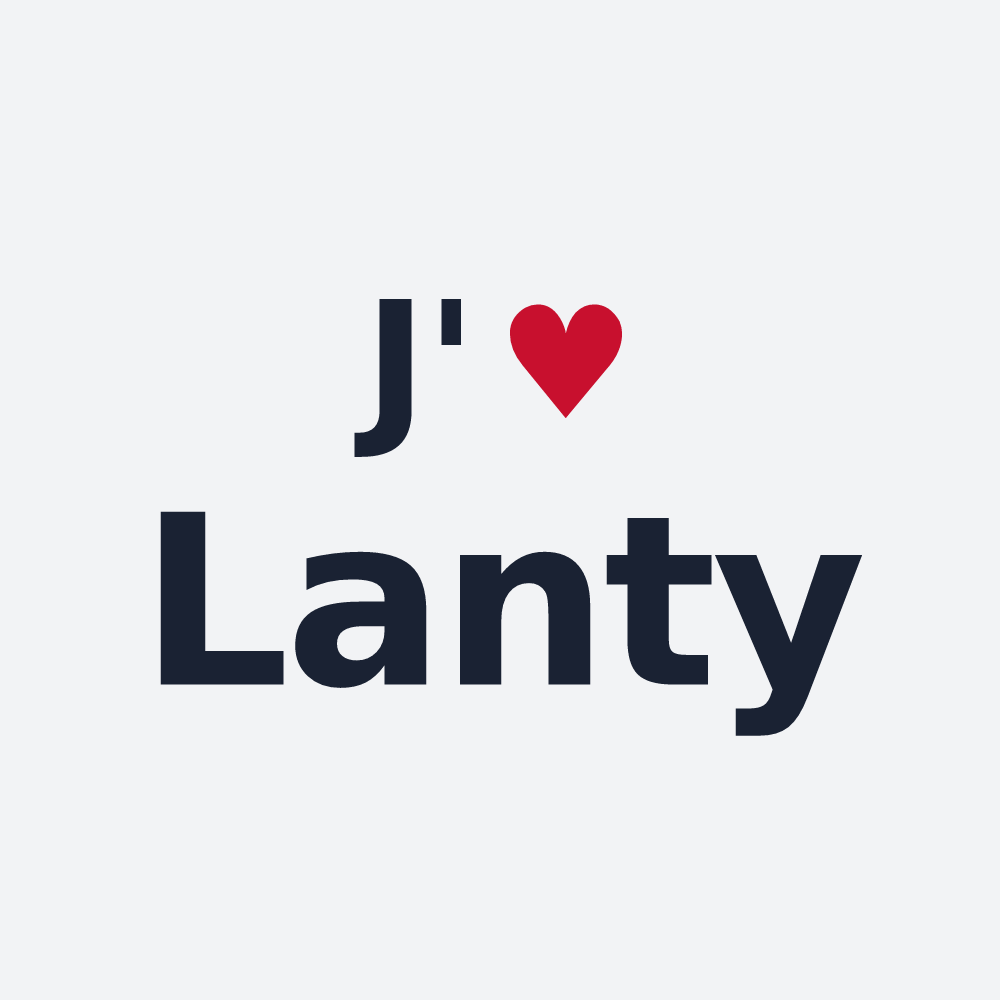 Poster personnalisé Lanty — design J'aime Lanty