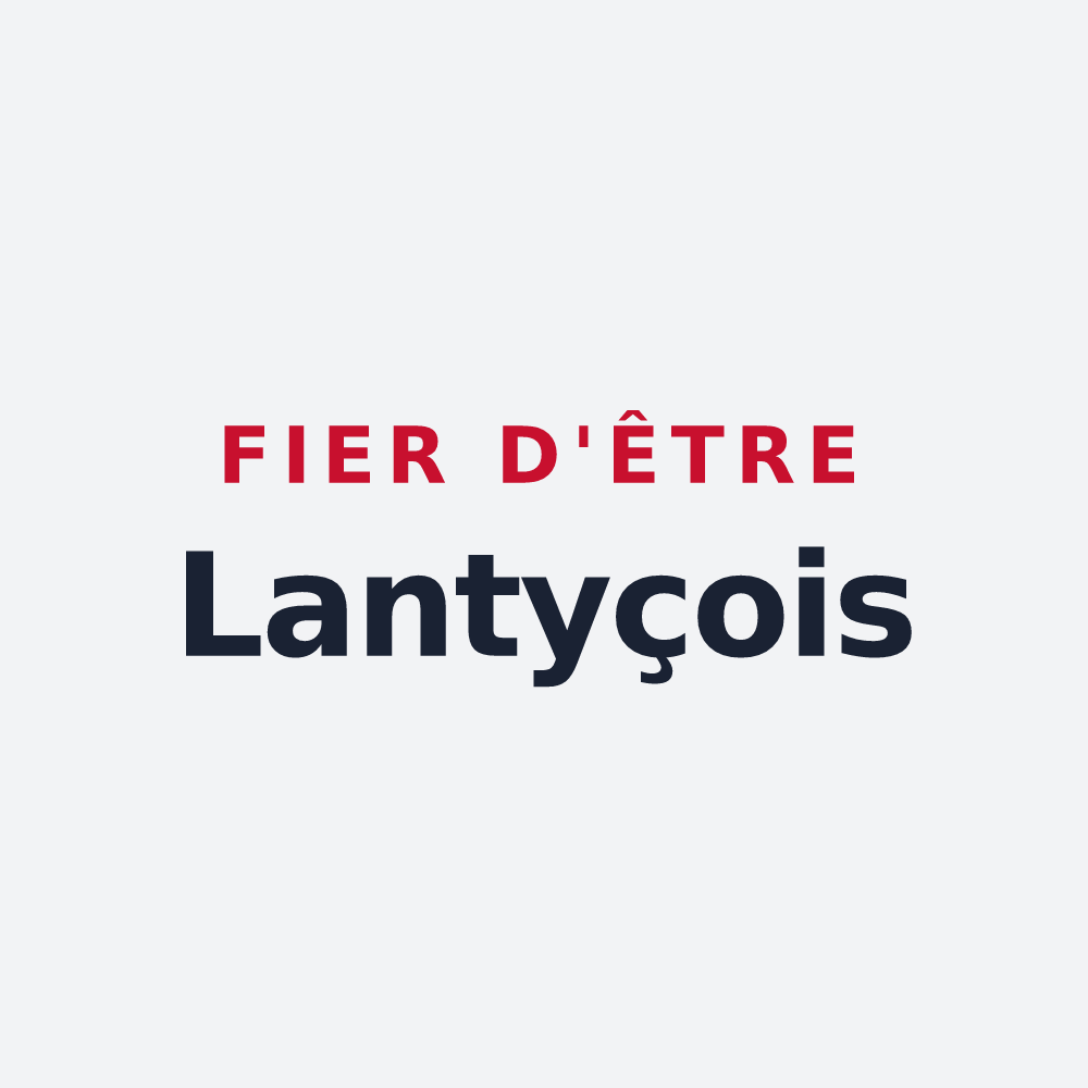 Poster « Fier d'être Lantyçois » — design pour Lanty