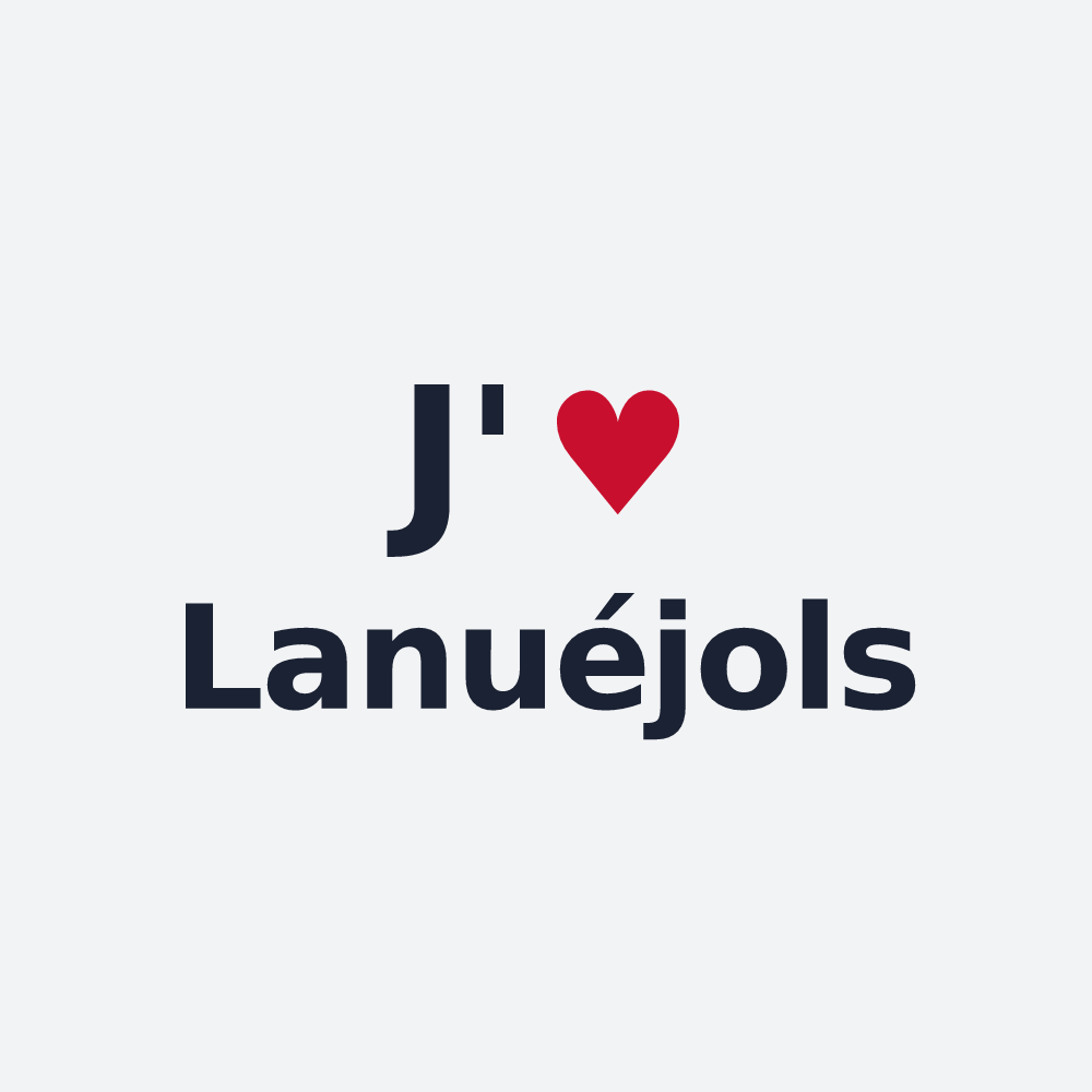 Poster personnalisé Lanuéjols — design J'aime Lanuéjols