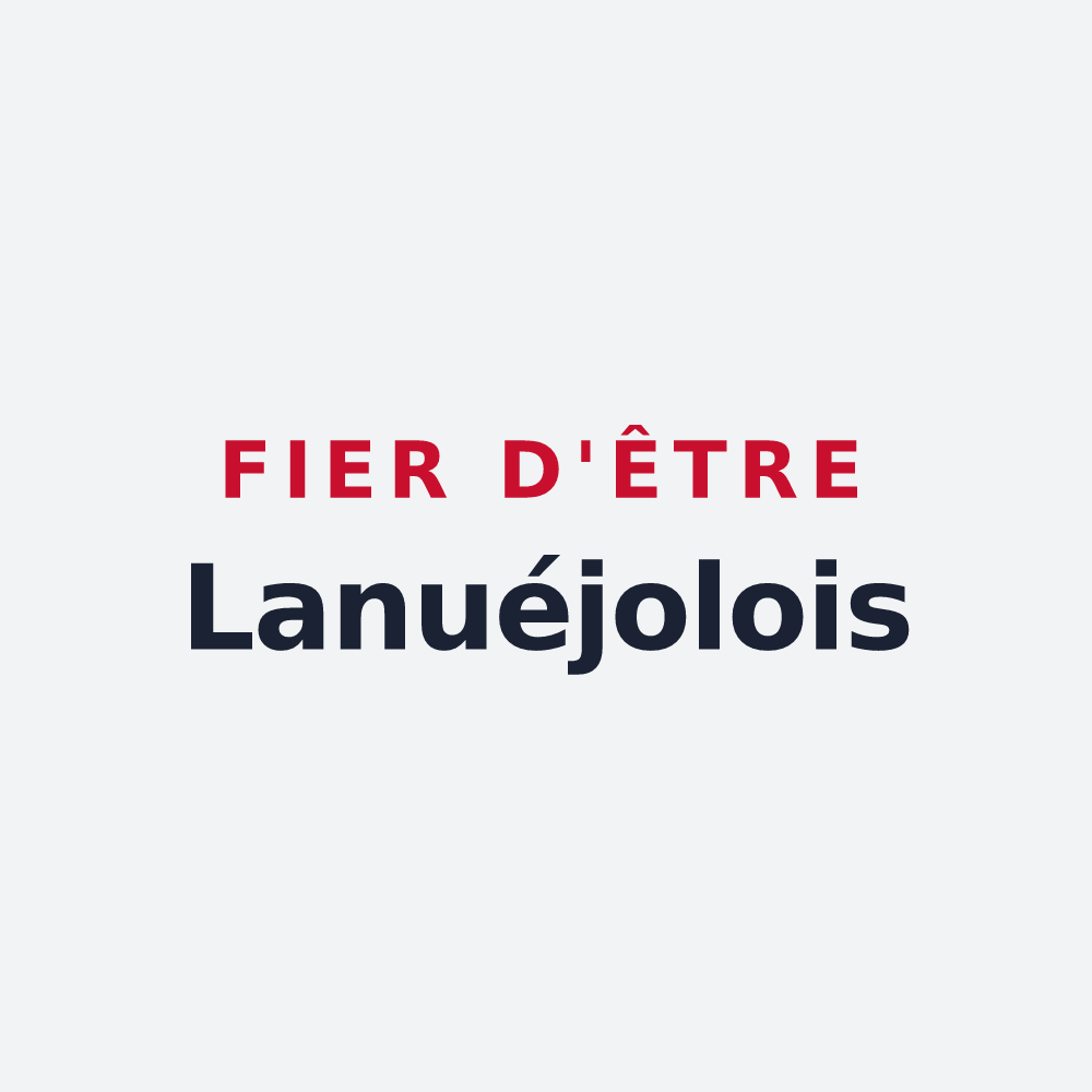 Poster « Fier d'être Lanuéjolois » — design pour Lanuéjols