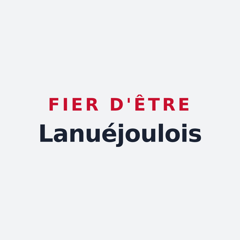 Poster « Fier d'être Lanuéjoulois » — design pour Lanuéjouls