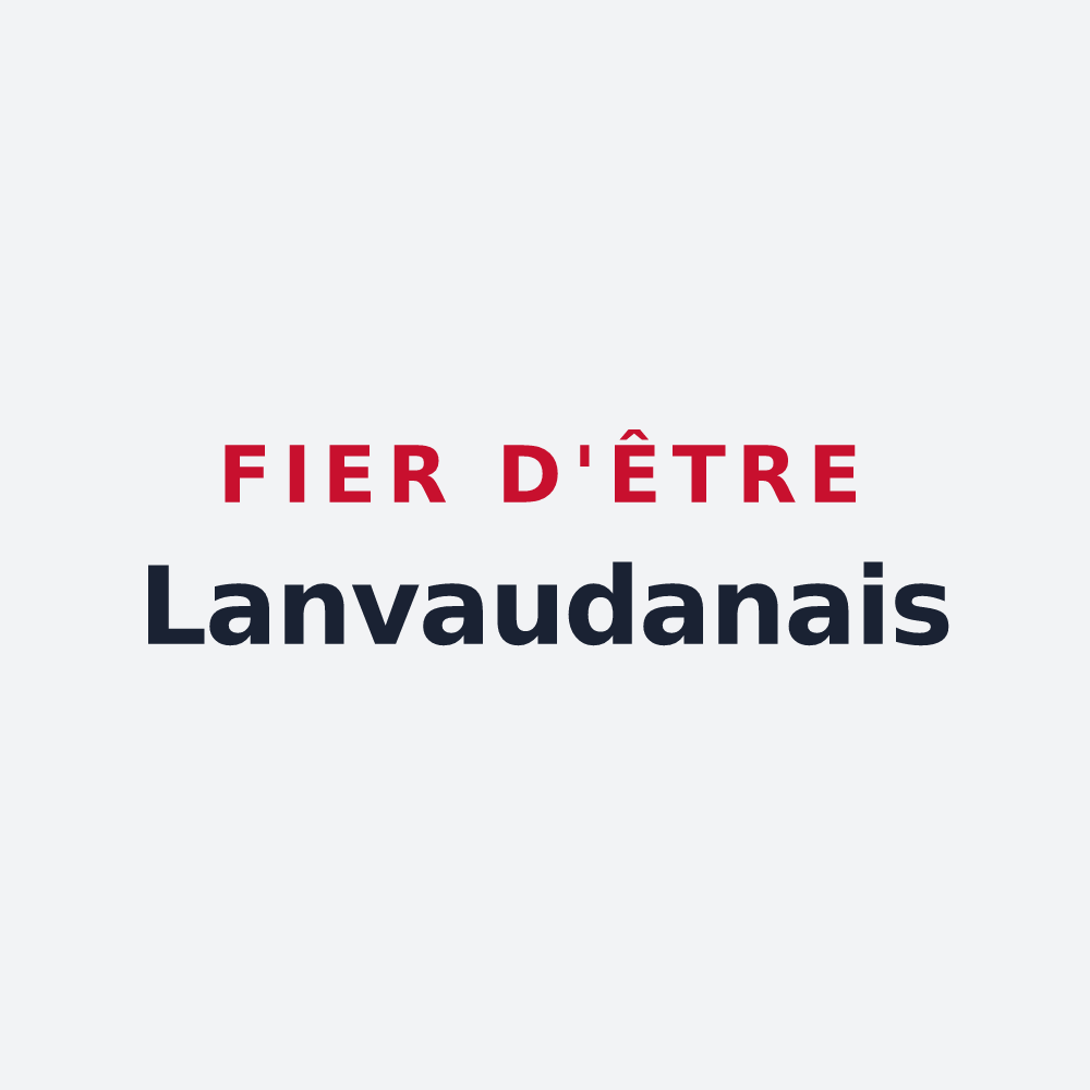 Poster « Fier d'être Lanvaudanais » — design pour Lanvaudan
