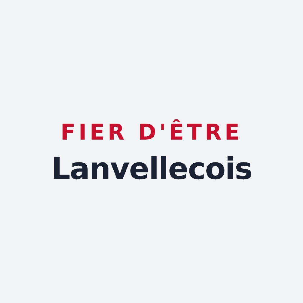 Poster « Fier d'être Lanvellecois » — design pour Lanvellec