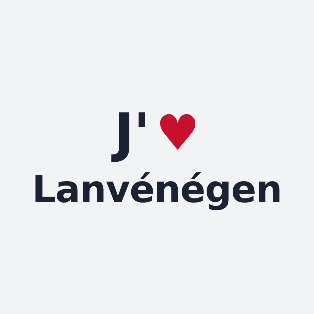 Poster personnalisé Lanvénégen — design J'aime Lanvénégen