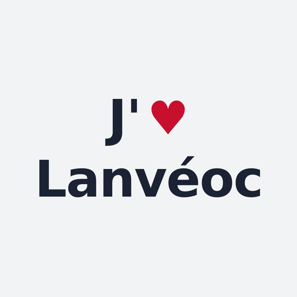 Poster personnalisé Lanvéoc — design J'aime Lanvéoc