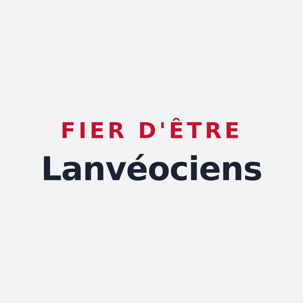 Poster « Fier d'être Lanvéociens » — design pour Lanvéoc
