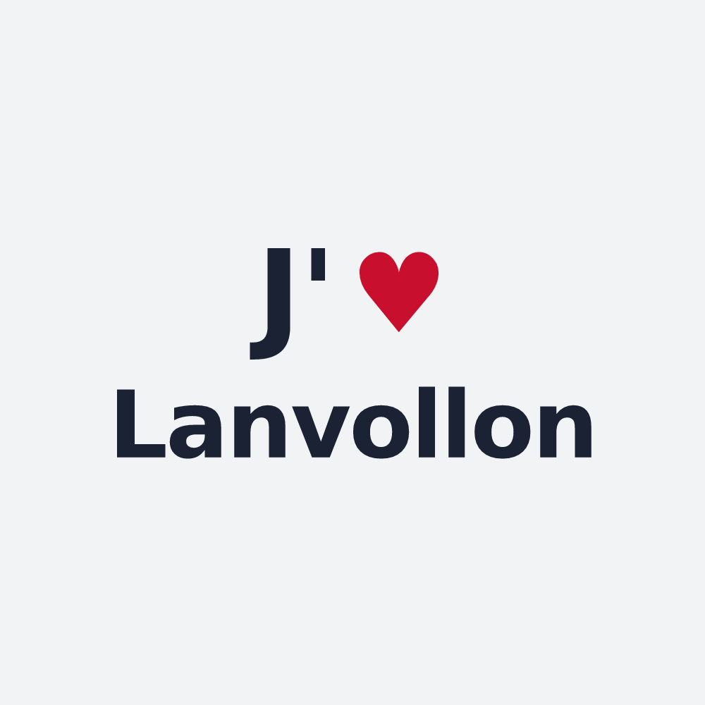 Poster personnalisé Lanvollon — design J'aime Lanvollon