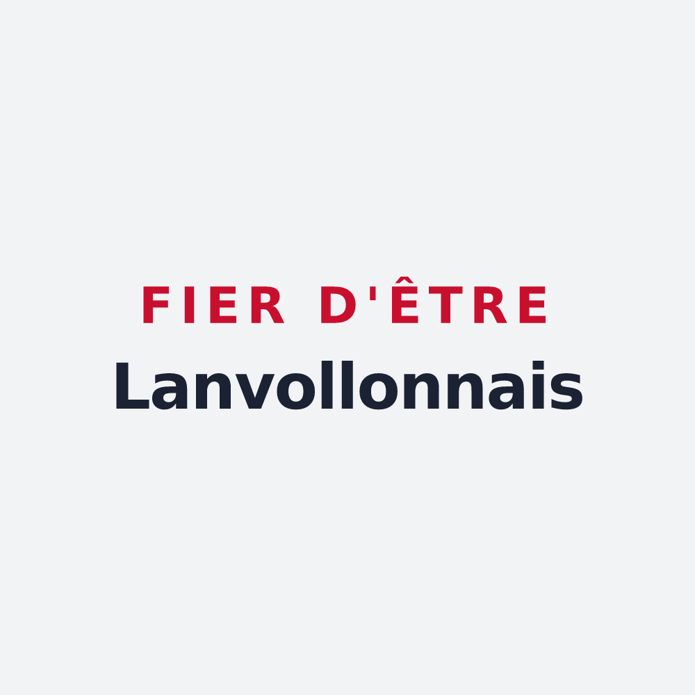 Poster « Fier d'être Lanvollonnais » — design pour Lanvollon