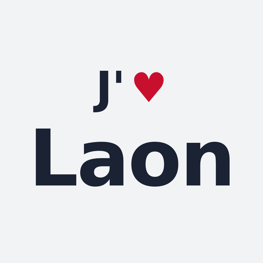 Poster personnalisé Laon — design J'aime Laon