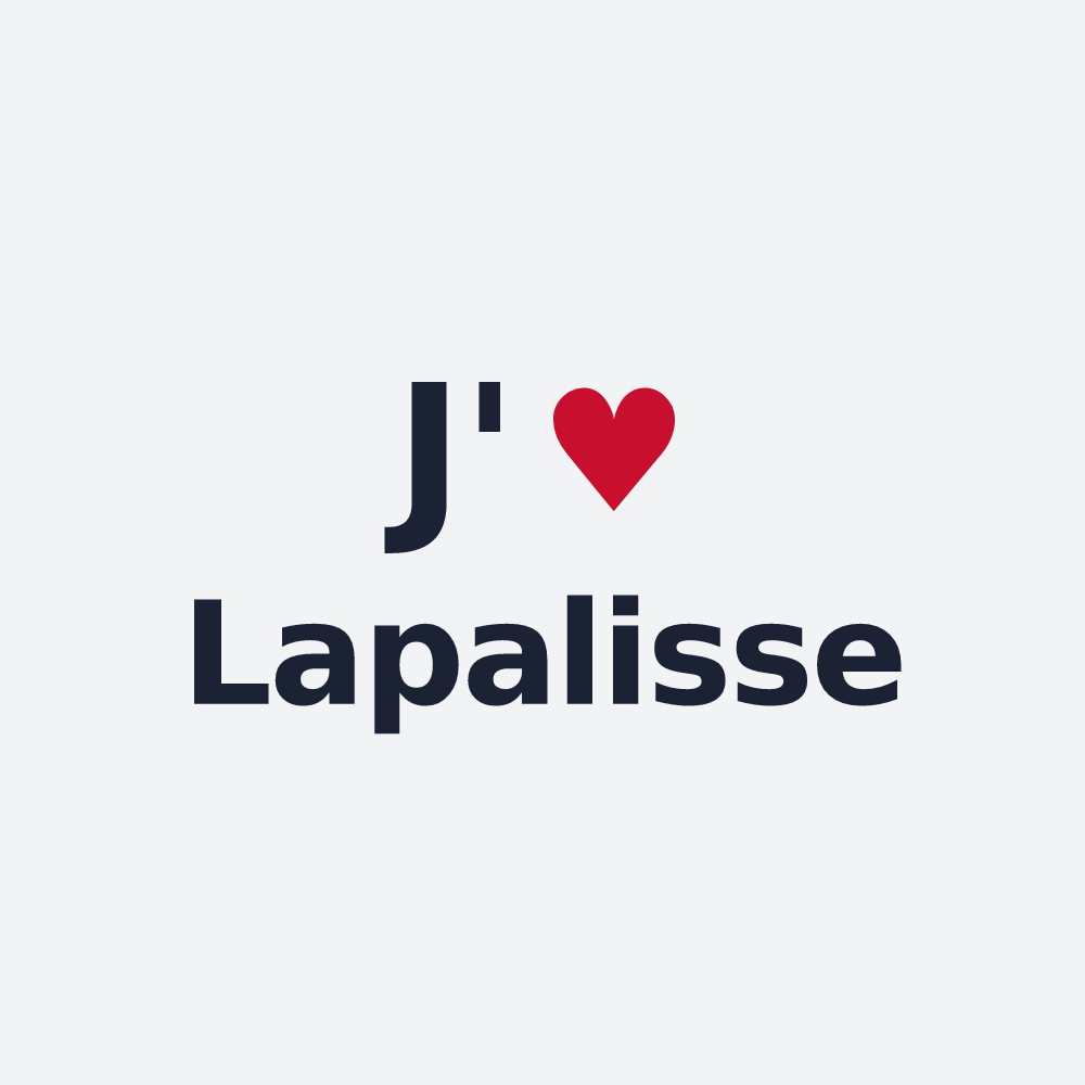 Poster personnalisé Lapalisse — design J'aime Lapalisse