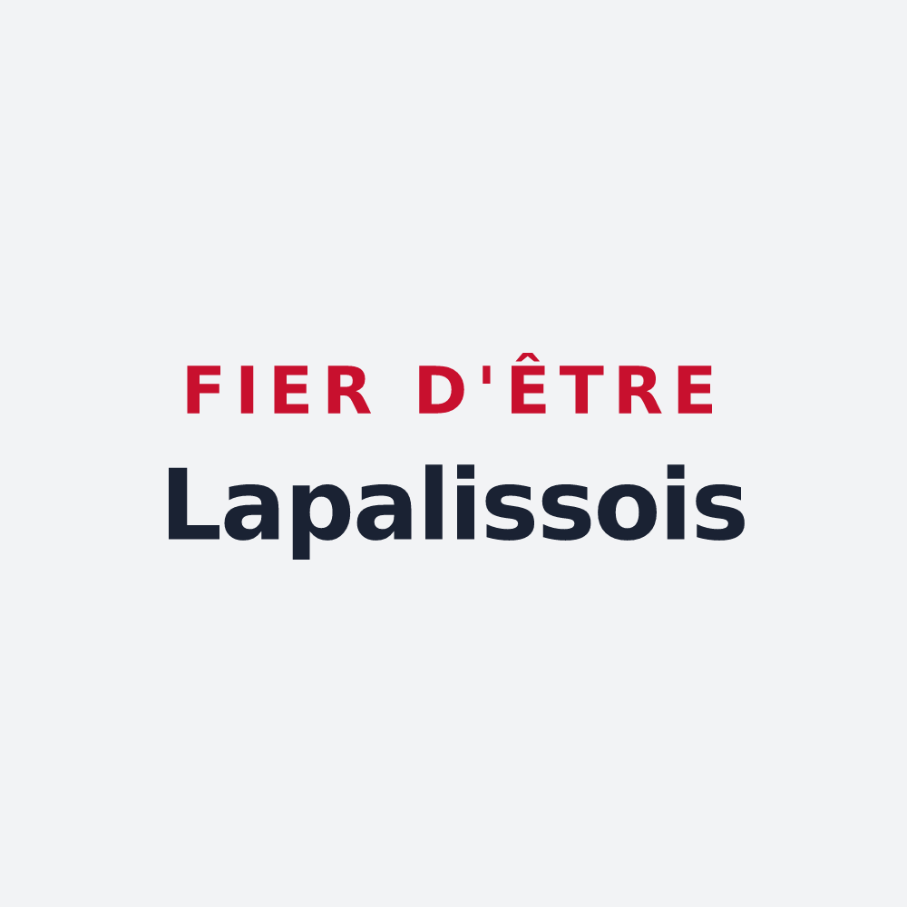 Poster « Fier d'être Lapalissois » — design pour Lapalisse