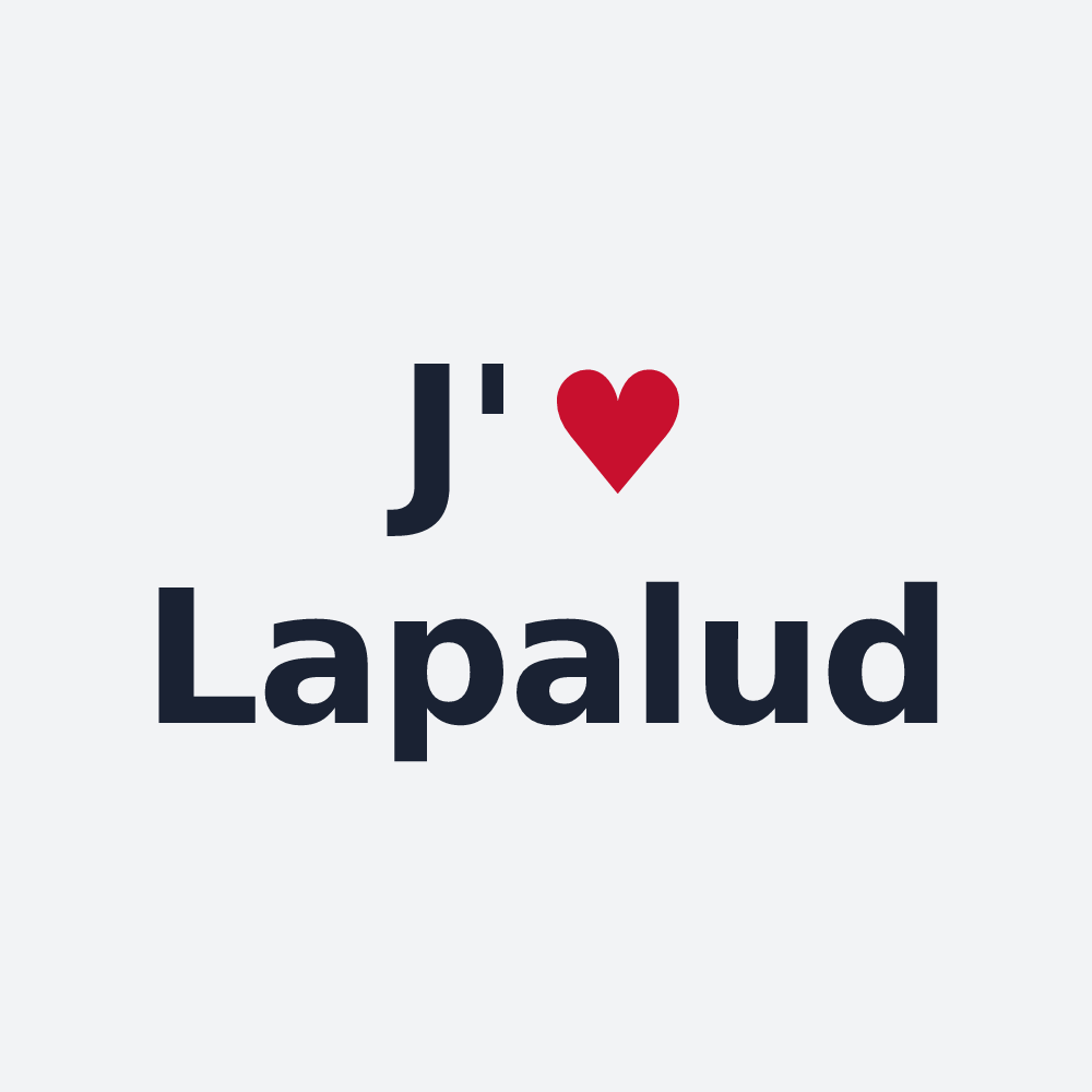 Poster personnalisé Lapalud — design J'aime Lapalud