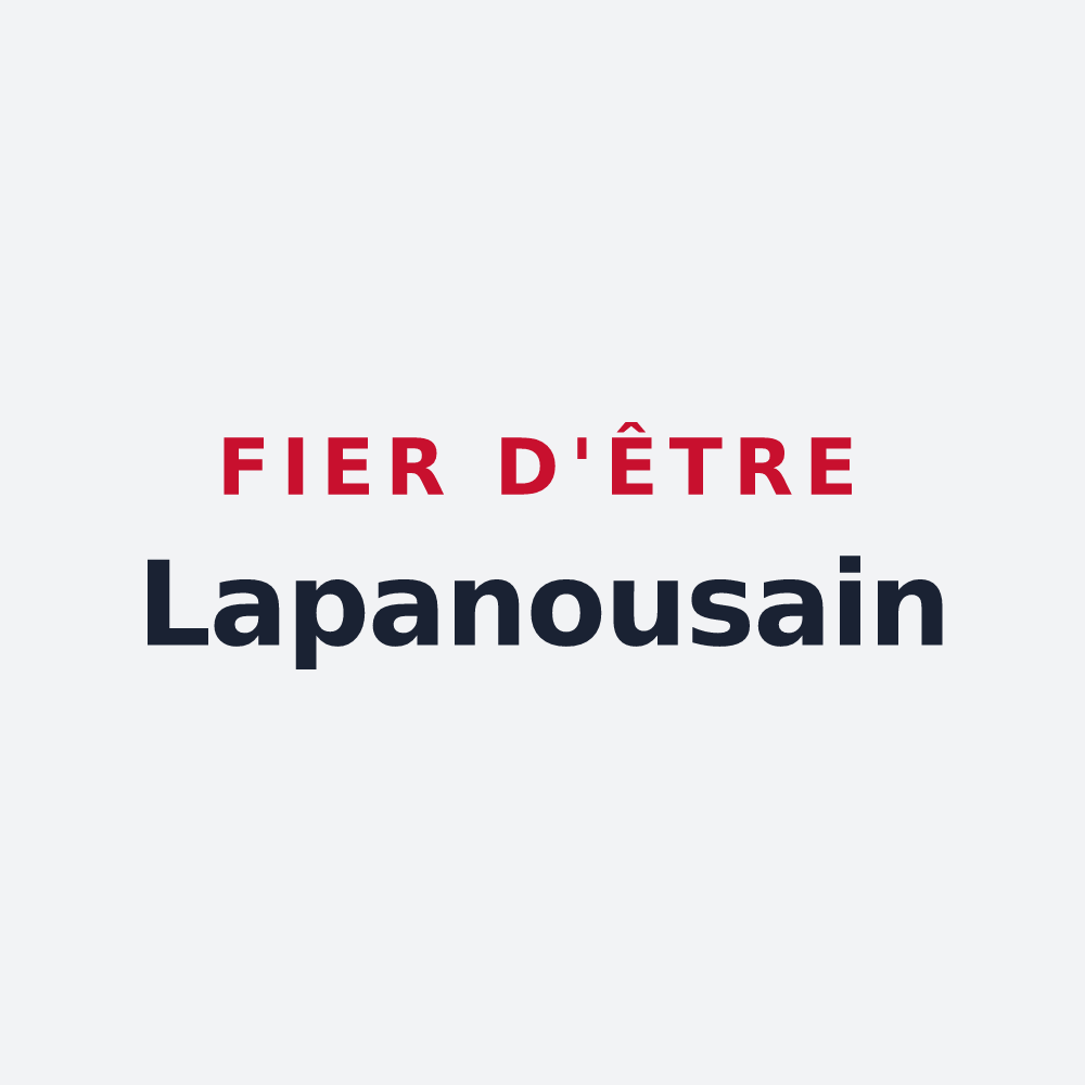 Poster « Fier d'être Lapanousain » — design pour Lapanouse-de-Cernon
