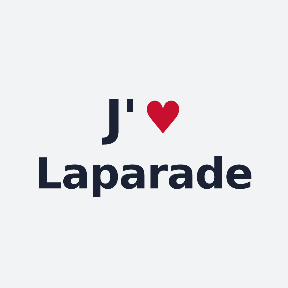 Poster personnalisé Laparade — design J'aime Laparade