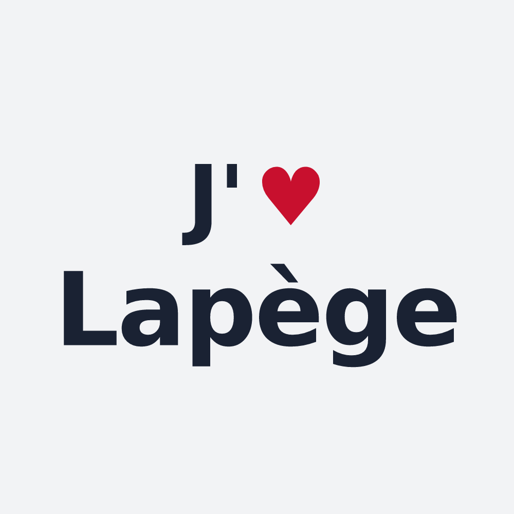 Poster personnalisé Lapège — design J'aime Lapège