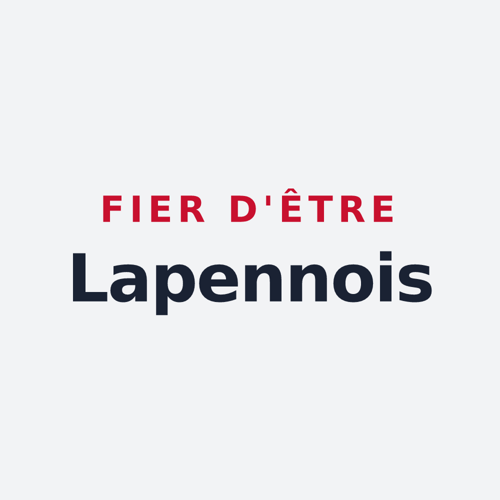 Poster « Fier d'être Lapennois » — design pour Lapenne