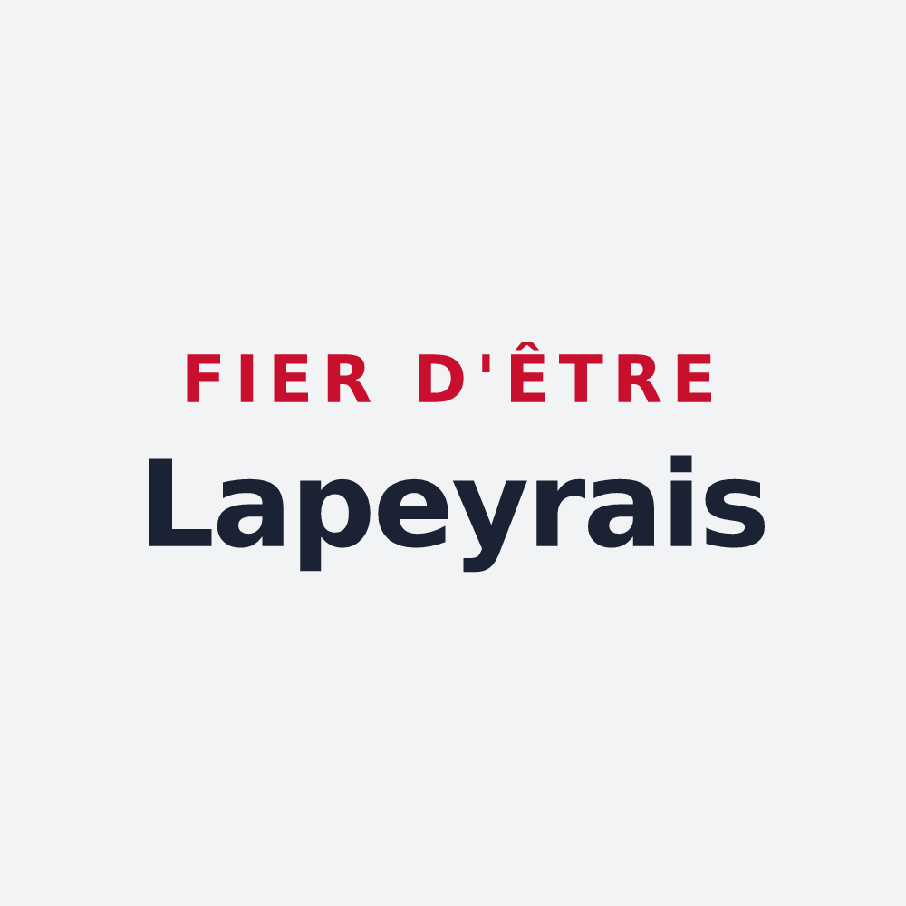 Poster « Fier d'être Lapeyrais » — design pour Lapeyre