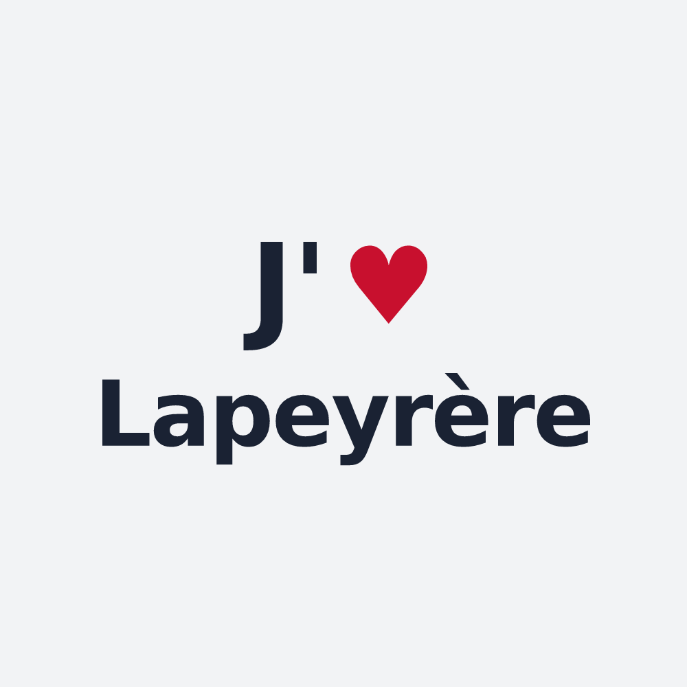 Poster personnalisé Lapeyrère — design J'aime Lapeyrère