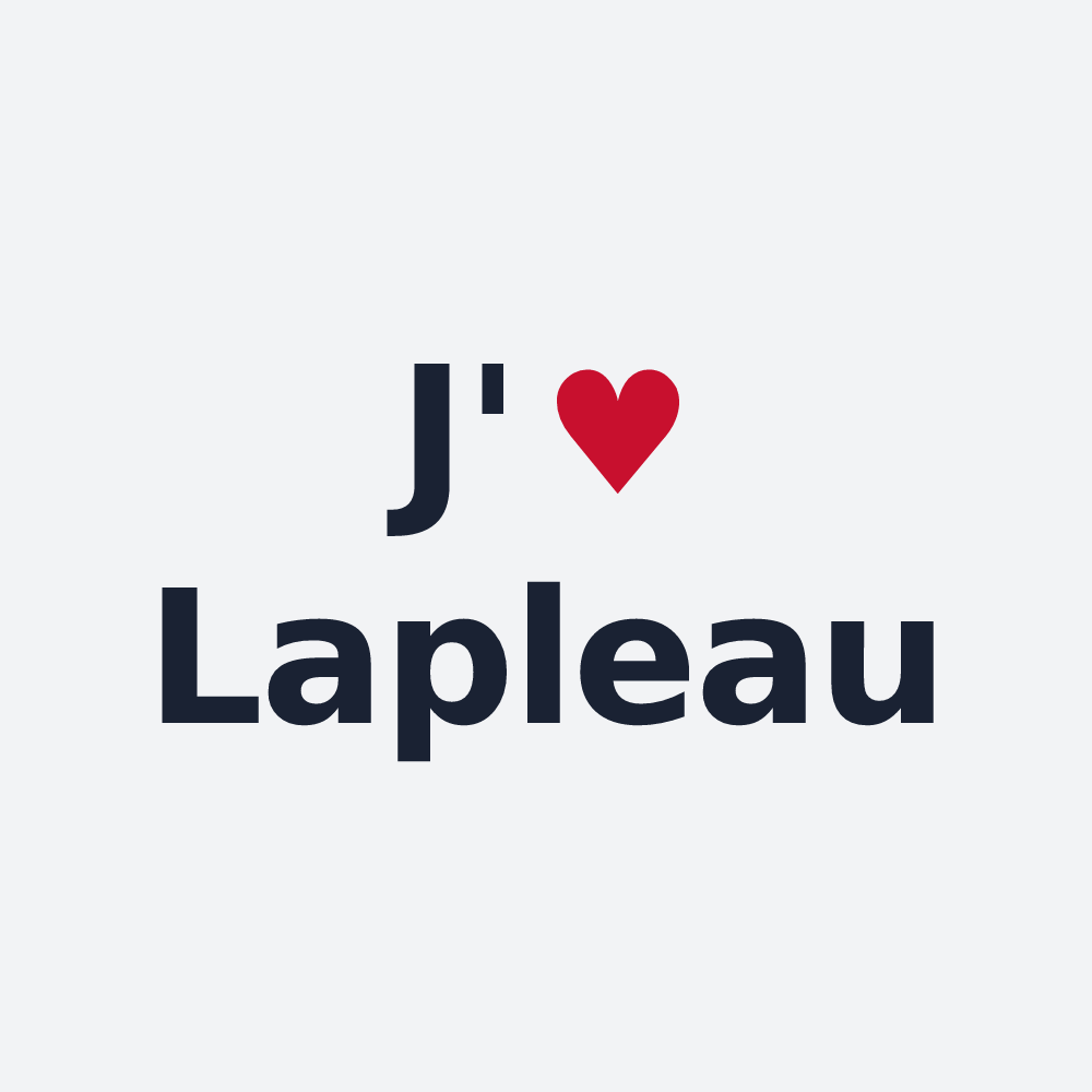 Poster personnalisé Lapleau — design J'aime Lapleau