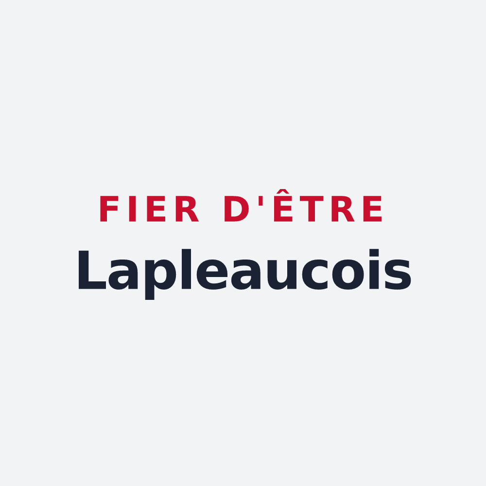 Poster « Fier d'être Lapleaucois » — design pour Lapleau