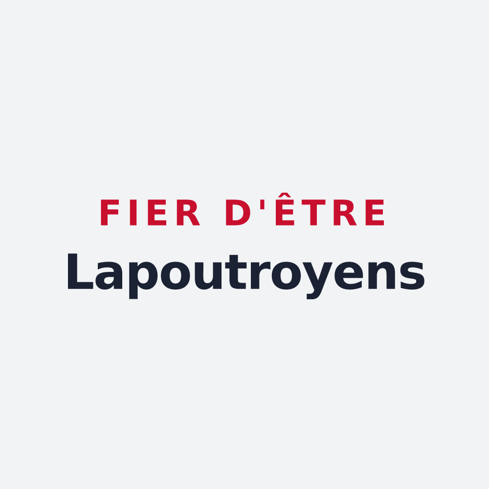 Poster « Fier d'être Lapoutroyens » — design pour Lapoutroie